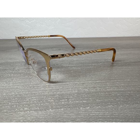 Tory Burch TY 1076 3343 Twisted Gold Frame Eyeglass Frames- 51 18 140 - Picture 5 of 9